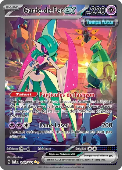 Carte Pokémon Garde-de-Fer EX 249/182 Faille Paradoxe disponible à Liège