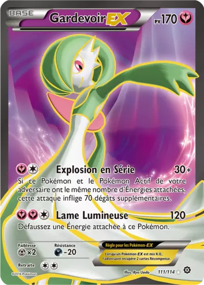 Carte Pokémon Gardevoir-EX 111/114 XY Offensive Vapeur en français