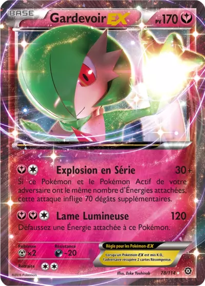 Carte Pokémon Gardevoir-EX 78/114 XY Offensive Vapeur en français