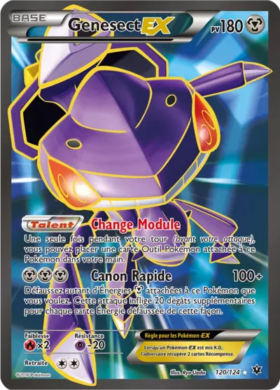Carte Pokémon Genesect-EX 120/124 XY Impact des Destins en français