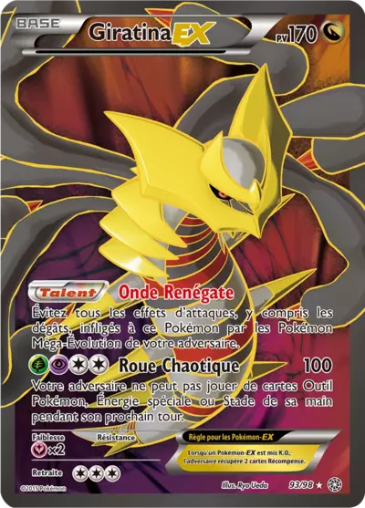 Carte Pokémon Giratina-EX 93/98 XY Origines Antiques en français
