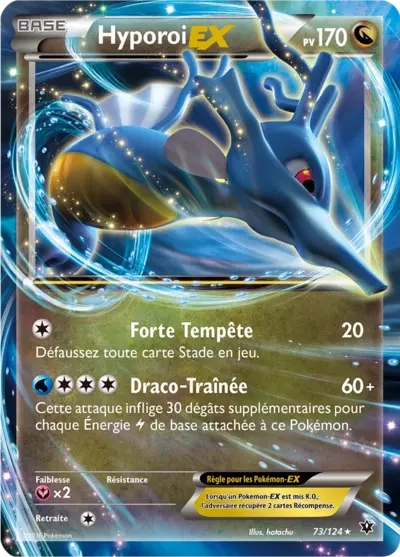 Carte Pokémon Hyporoi-EX 73/124 XY Impact des Destins en français
