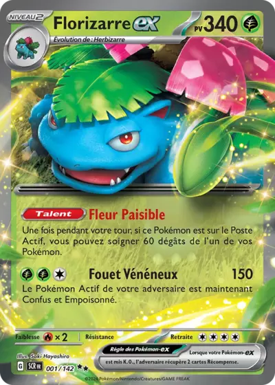 001/142 : Florizarre EX - Couronne Stellaire - SCRFR - Manga Cash
