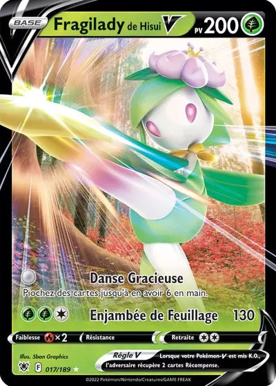 Carte Pokémon Fragilady de Hisui V 017/189 Astres Radieux ASR – vente à l’unité au prix Cardmarket – Manga Cash Ans (Liège)