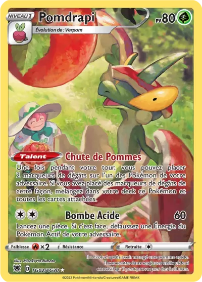 Carte Pokémon Pomdrapi TG02/TG30 Astres Radieux ASR – vente à l’unité au prix Cardmarket – Manga Cash Ans (Liège)