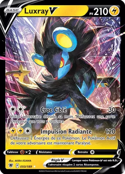 Carte Pokémon Luxray V 050/189 Astres Radieux ASR – vente à l’unité au prix Cardmarket – Manga Cash Ans (Liège)
