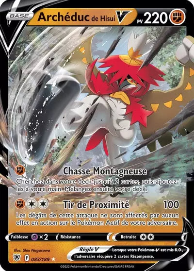 Carte Pokémon Archéduc de Hisui V 083/189 Astres Radieux ASR – vente à l’unité au prix Cardmarket – Manga Cash Ans (Liège)
