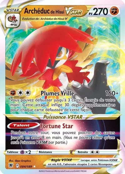 Carte Pokémon Archéduc de Hisui VSTAR 084/189 Astres Radieux ASR – vente à l’unité au prix Cardmarket – Manga Cash Ans (Liège)