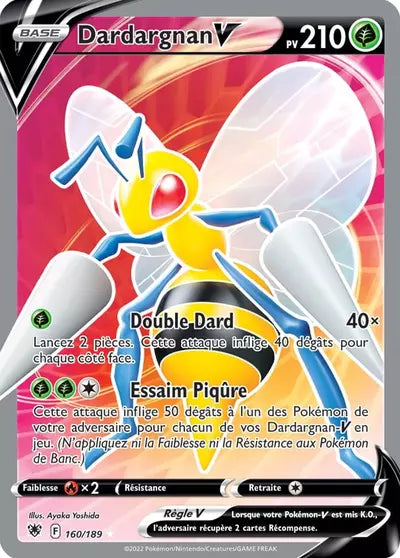 Carte Pokémon Dardargnan V 160/189 Astres Radieux ASR – vente à l’unité au prix Cardmarket – Manga Cash Ans (Liège)