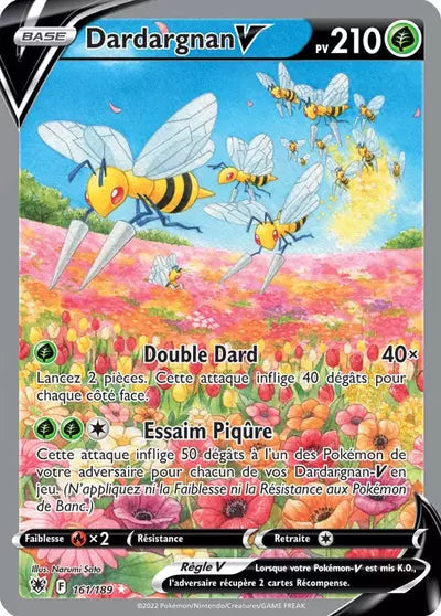 Carte Pokémon Dardargnan V 161/189 Astres Radieux ASR – vente à l’unité au prix Cardmarket – Manga Cash Ans (Liège)