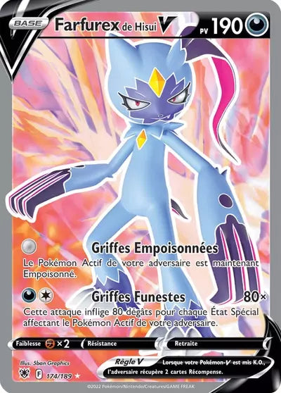 Carte Pokémon Farfurex de Hisui V 174/189 Astres Radieux ASR – vente à l’unité au prix Cardmarket – Manga Cash Ans (Liège)