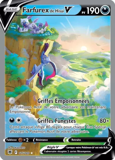 Carte Pokémon Farfurex de Hisui V 175/189 Astres Radieux ASR – vente à l’unité au prix Cardmarket – Manga Cash Ans (Liège)