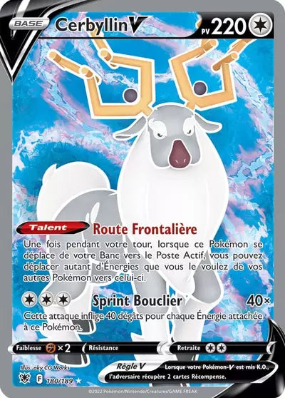 Carte Pokémon Cerbyllin V 180/189 Astres Radieux ASR – vente à l’unité au prix Cardmarket – Manga Cash Ans (Liège)