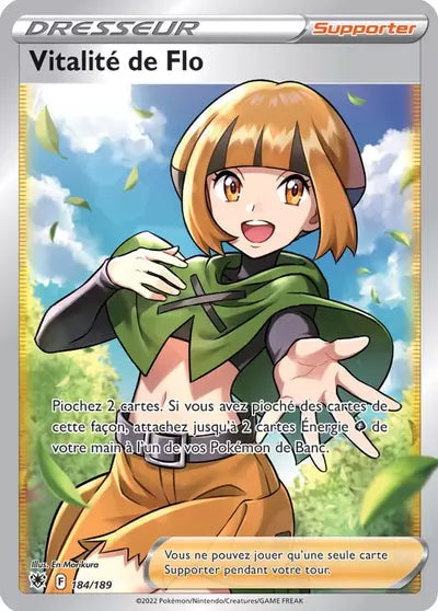 Carte Pokémon Vitalité de Flo 184/189 Astres Radieux ASR – vente à l’unité au prix Cardmarket – Manga Cash Ans (Liège)