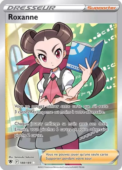 Carte Pokémon Roxanne 188/189 Astres Radieux ASR – vente à l’unité au prix Cardmarket – Manga Cash Ans (Liège)