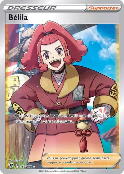 Carte Pokémon Bélila 189/189 Astres Radieux ASR – vente à l’unité au prix Cardmarket – Manga Cash Ans (Liège)