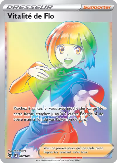 Carte Pokémon Vitalité de Flo 202/189 Astres Radieux ASR – vente à l’unité au prix Cardmarket – Manga Cash Ans (Liège)