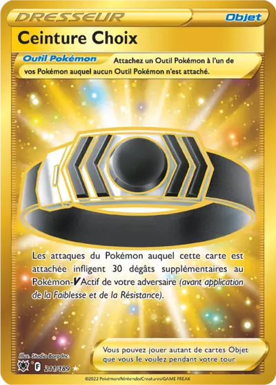 Carte Pokémon Ceinture Choix 211/189 Astres Radieux ASR – vente à l’unité au prix Cardmarket – Manga Cash Ans (Liège)