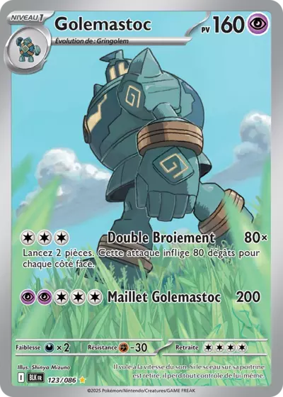 Retrouvez Golemastoc 123/086 – Foudre Noire chez Manga Cash Ans (Liège).