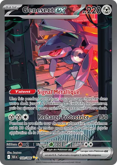 Retrouvez Genesect EX 169/086 – Foudre Noire chez Manga Cash Ans (Liège).