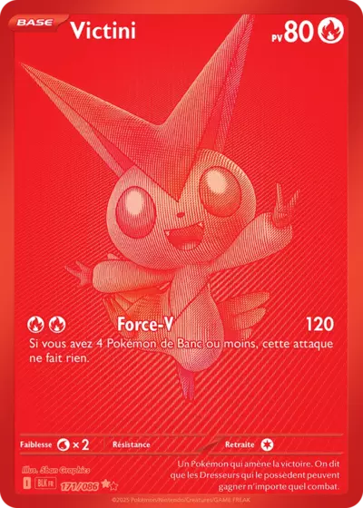 Retrouvez Victini 171/086 – Foudre Noire chez Manga Cash Ans (Liège).