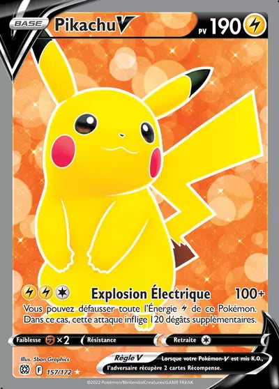 Pikachu V 157/172 – Manga Cash Ans (Liège)