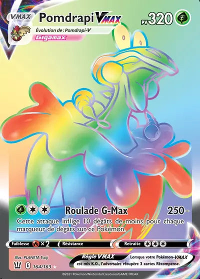 Carte Pokémon officielle Pomdrapi VMAX 164/163 - Styles de Combat (non née) - Manga Cash Ans (Liège)