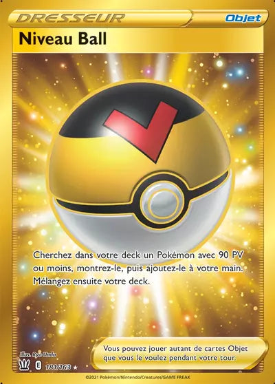 Carte Pokémon officielle Niveau Ball 181/163 - Styles de Combat (non née) - Manga Cash Ans (Liège)