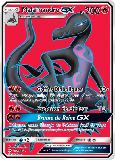 Malamandre GX 132/147, carte Ombres Ardentes (BUS), en vente à Manga Cash à Ans, province de Liège.