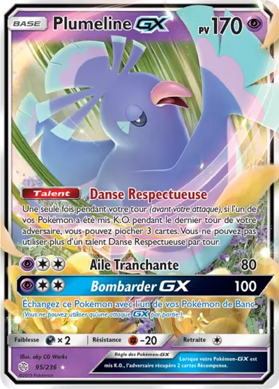 Plumeline GX 95/236, carte Éclipse Cosmique (CEC), en vente à Manga Cash à Ans, province de Liège.