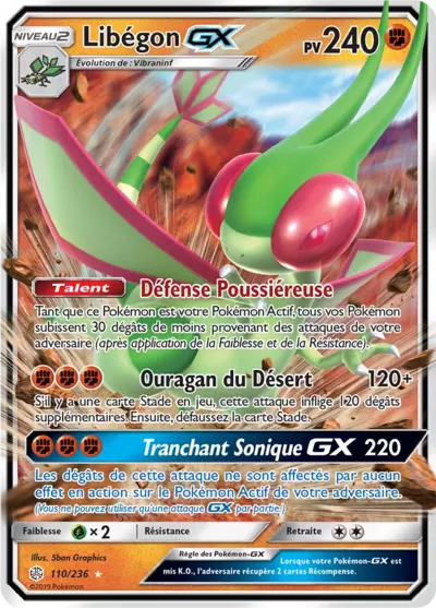 Libégon GX 110/236, carte Éclipse Cosmique (CEC), en vente à Manga Cash à Ans, province de Liège.