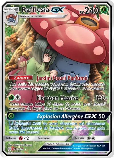 Rafflesia GX 211/236, carte Éclipse Cosmique (CEC), en vente à Manga Cash à Ans, province de Liège.