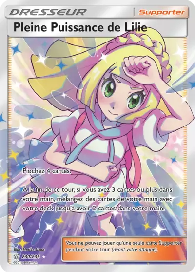 Pleine Puissance de Lilie 230/236, carte Éclipse Cosmique (CEC), en vente à Manga Cash à Ans, province de Liège.