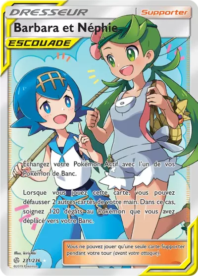 Barbara et Néphie 231/236, carte Éclipse Cosmique (CEC), en vente à Manga Cash à Ans, province de Liège.