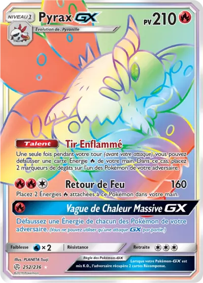 Pyrax GX 252/236, carte Éclipse Cosmique (CEC), en vente à Manga Cash à Ans, province de Liège.