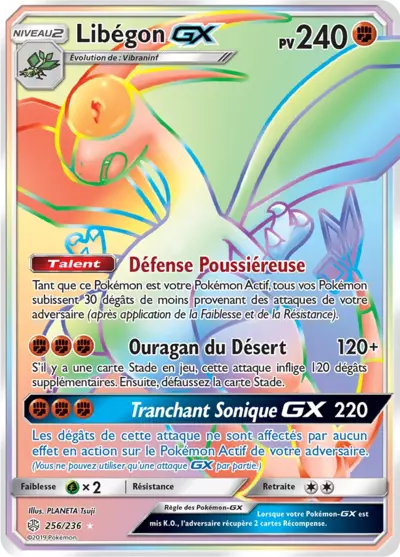 Libégon GX 256/236, carte Éclipse Cosmique (CEC), en vente à Manga Cash à Ans, province de Liège.