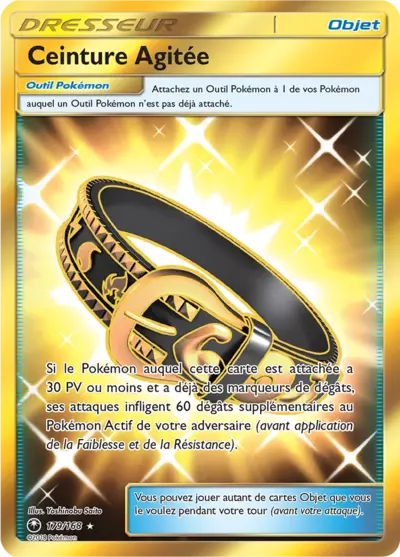 Ceinture Agitée 179/168, carte Tempête Céleste (CES), en vente à Manga Cash à Ans, province de Liège.