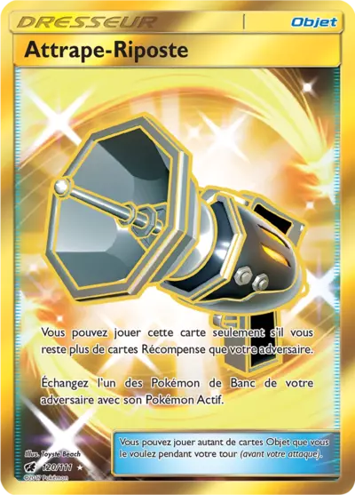 Attrape-Riposte 120/111, carte Invasion Carmin (CIN), en vente à Manga Cash à Ans, province de Liège.