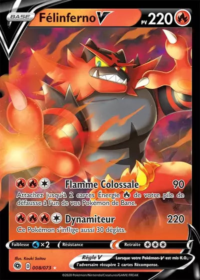 Félinferno V 008/073 CPA La Voie du Maitre - carte Pokemon a l'unite non reconditionnee - Manga Cash Ans (Liege)