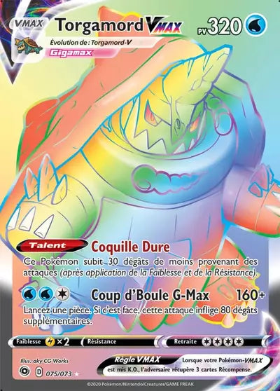 Torgamord VMAX 075/073 CPA La Voie du Maitre - carte Pokemon a l'unite non reconditionnee - Manga Cash Ans (Liege)
