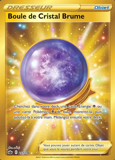 Carte Pokémon Boule de Cristal Brume 227/198 - Règne de Glace (CRE) chez Manga Cash Ans (Liège), vendue à l’unité (non reconditionnée).