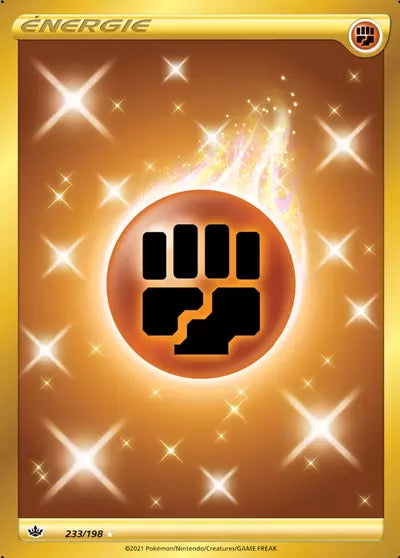 Carte Pokémon Énergie Combat 233/198 - Règne de Glace (CRE) chez Manga Cash Ans (Liège), vendue à l’unité (non reconditionnée).