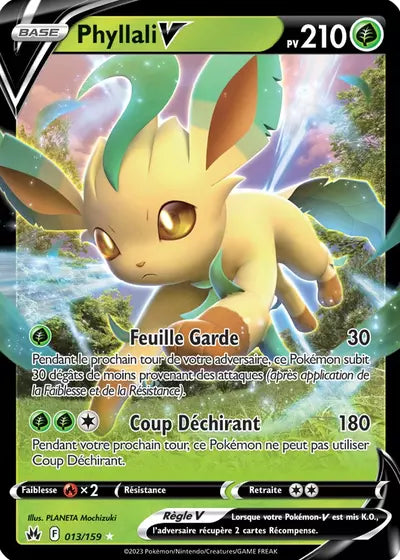 Carte Pokémon Phyllali V 013/159 - Zénith Suprême - Manga Cash Ans (Liège)