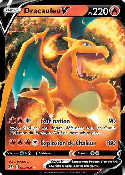 Carte Pokémon Dracaufeu V 018/159 - Zénith Suprême - Manga Cash Ans (Liège)