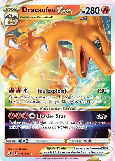 Carte Pokémon Dracaufeu VSTAR 019/159 - Zénith Suprême - Manga Cash Ans (Liège)