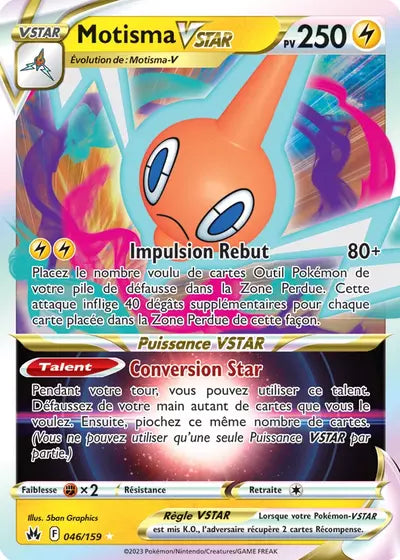 Carte Pokémon Motisma VSTAR 046/159 - Zénith Suprême - Manga Cash Ans (Liège)
