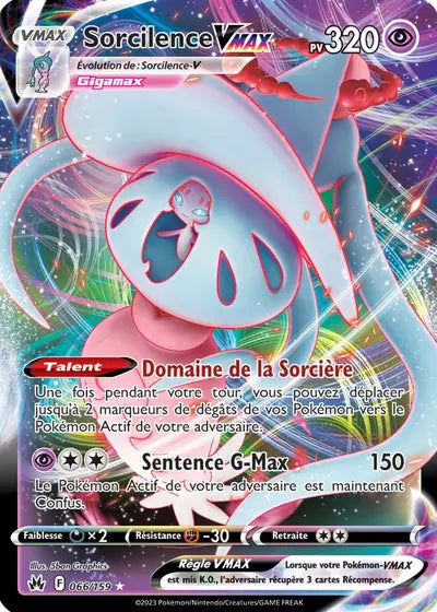 Carte Pokémon Sorcilence VMAX 066/159 - Zénith Suprême - Manga Cash Ans (Liège)