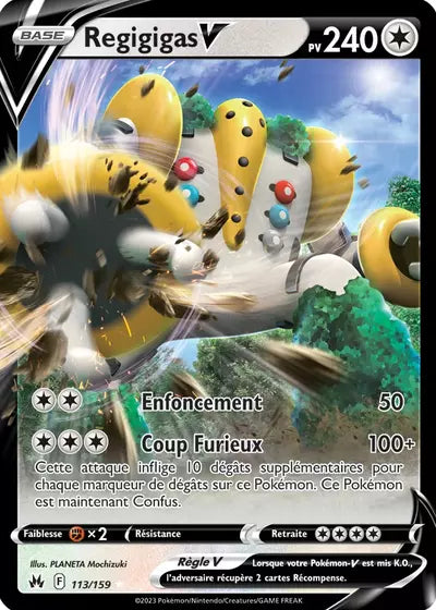 Carte Pokémon Regigigas V 113/159 - Zénith Suprême - Manga Cash Ans (Liège)