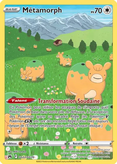 Carte Pokémon Métamorph GG22/GG70 - Zénith Suprême - Manga Cash Ans (Liège)