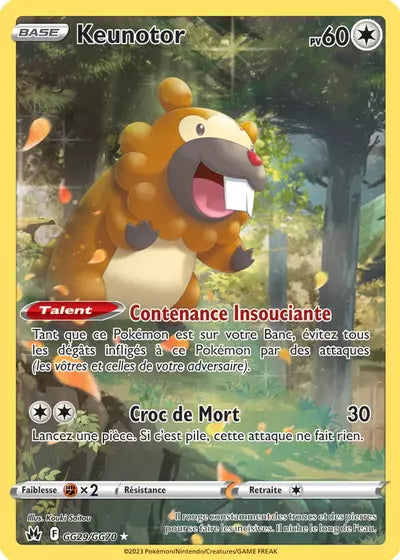 Carte Pokémon Keunotor GG29/GG70 - Zénith Suprême - Manga Cash Ans (Liège)